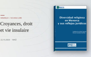 Original cover of Diversidad religiosa en Menorca y sus reflejos jurídicos, by Catalina Pons-Estel Tugores and Marcos González Sánchez